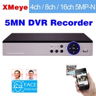 XMeye 4channel/8channel/16channel DVR Recorder 5MP CCTV Security System Recorder