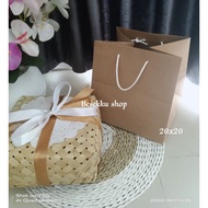 18x18 rice paper bag brown paper bag POLOS