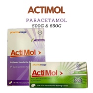 PHARMANIAGA ACTIMOL 500g / 650g (Paracetamol) 100's