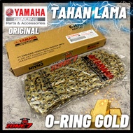 ORIGINAL YAMAHA GOLD ORING CHAIN Heavy Duty 428 415 132L/ Spocket Rantai/ Rantai O Ring 415 Y15 LC13