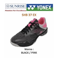 Yonex SHB 37 POWER CUSHION BLACK PINK 40 BADMINTON Shoes