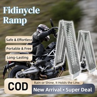 【COD】 MOTORCYCLE BIKE STAGE FOLDING LADDER RAMP HEAVY-DUTY MOTOCYCLE BIKE RAMP TANGGA MOTOR LADDER C