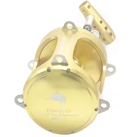 130W 80W 2 Speed Deep Sea Boat Fishing Drum Reel Big Game Trolling Jigging Reel Saltwater Max Drag 1