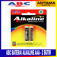 BATERAI ABC ALKALINE AAA A3- 2Pcs BATTERY ABC ALKALINE AAA - 2Pcs