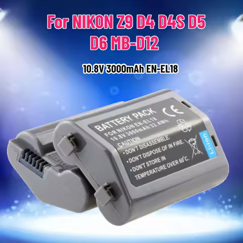 10.8V 3000mAh EN-EL18 EN-EL18A EN-EL18B BATTERY for NIKON Z9 D4 D4S D5 D6 MB-D12 D500 D800 D850 MB18