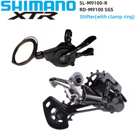 SHIMANO XTR M9100 Groupset SL-M9100-R(with clamp)/SL-M9100-R Spec EV And RD-M9100 SGS Rear Derailleu