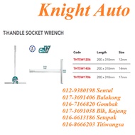 TOTAL T-HANDLE SOCKET WRENCH 6PT Cr.V 12MM - 17MM (THTSW1206 - THTSW1706)