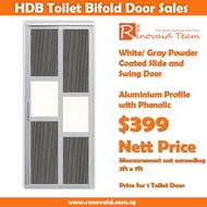 Slide and Swing Door for HDB Toilet