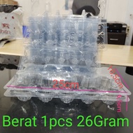 10-Egg Mica Plastic + Locking Button Egg Tray/ 10-Egg Mica Box/