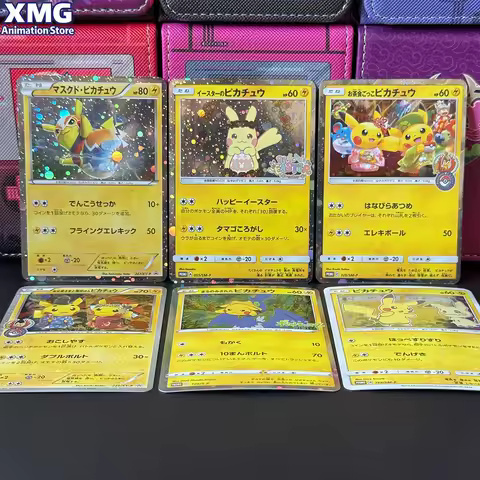 Diy Japanese 2015 XY Promo Pokemon Card Self Made Poncho-Wear. Pikachu Mega Campaign PTCG Collection