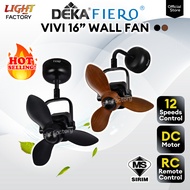 🔥HOT🔥DEKA FIERO VIVI 16" Designer Wall Fan 12 Speeds with Remote Control Ceiling+Wall Mounted Ceilin