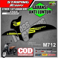 HONDA SCOOPY ESP FI NEW STRIPING 2016 2017 2018 2019 CODE M712 MOTORCYCLE STICKERS STRIPING LIST VAR