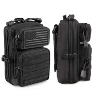 LUC Molle Multifunctional EDC Tool Organizer Mini Waist Pack Outdoor Hiking Gear