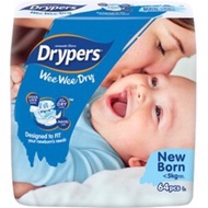 Drypers Wee Wee Dry Newborn Diaper NB64