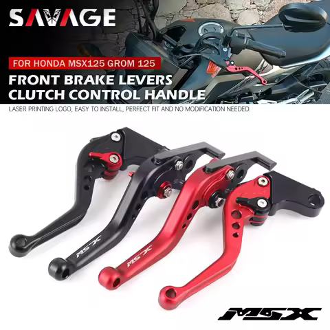 MSX 125 Short Brake Clutch Levers For HONDA Grom 125 MSX125SF 2013-2024 Motorcycle Accessories Adjus