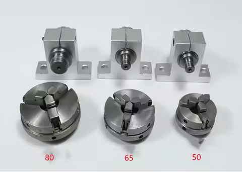 1pcs 50/65/80 Lathe Spindle Woodworking Simple Miniature Lathe Spindle, Bead Machine, Chuck Spindle,