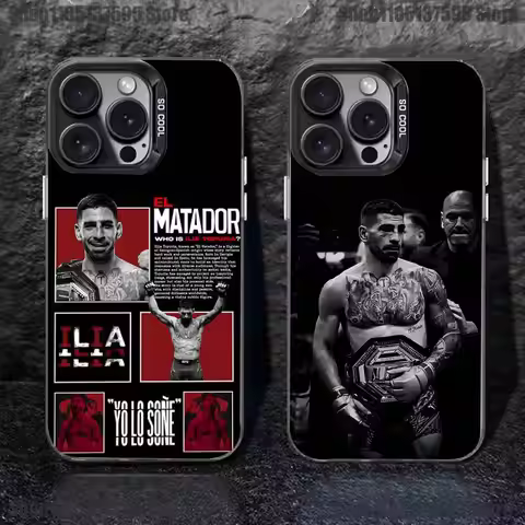 I-Ilia Fighting T-Topuria Phone Case For iPhone 17,16,15,14,13,12,11,Pro,XS,Max,Plus,Mini,SE Black C