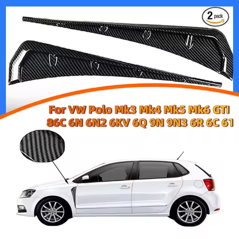 Car Fender Side Vents Air Wing Vent Trim Sticker For VW Polo Mk3 Mk4 Mk5 Mk6 GTI 86C 6N 6N2 6KV 6Q 9