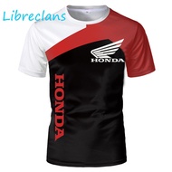 Honda Car Logo 3d Print T-shirts Men Women Fashion T-shirt Kids Hip Hop Top Tshirt Racing Team Tee M