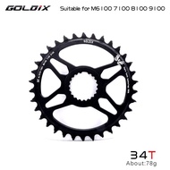 GOLDIX ใบจานหน้าเดี่ยว 12S สำหรับ Shimano Direct mount รองรับรุ่น Deore SLX XT M6100 M7100 M8100 M91