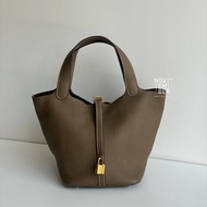 99新🆕 Hermès 愛馬仕 Picotin 22 大象灰金釦