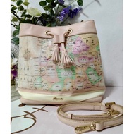 PAPRIKA map bucket sling bag 10"x9" size