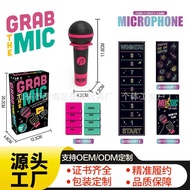 New Product Lucky Grab Microphone Family Karaoke Game Grab Answer Card Birthday Party Children Gift