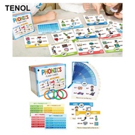 [TENOL] Phonics Flash Cards Sight Words Fun Home School Supplies Letter Sound for Elementary Kinderg