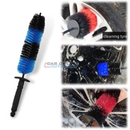 Car Wash 17 Inch Tyre Brush Car/Bike/Motorcycle Wheel Rim Exhaust Pipe Cleaning Pencuci Gosok Berus 