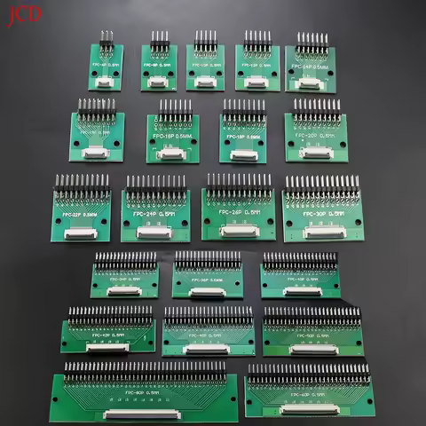 1PC FPC/FFC Adapter Board 0.5mm To 2.54mm Connector Double Row Straight Needle 4/6/8/10/12/14/15/16/