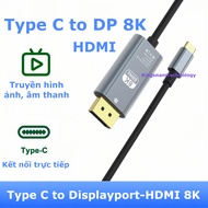 Type C to DP DisplayPort HDMI Cable 2m Long Supports 60Hz 144Hz 240Hz