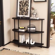 French-style retro entrance foyer table, American-style semi-circular medieval foyer entrance ultra-