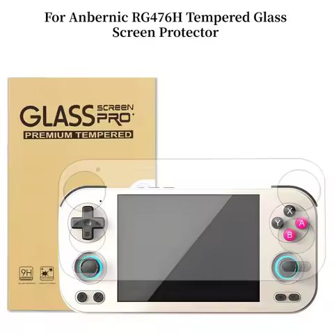 Portable For Anbernic RG476H Tempered Glass Screen Protector RG476H Game Console Full Screen HD Temp