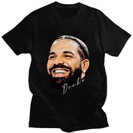 Men Hip Hop Rapper Drake Graphic T-Shirt Cotton Oversized Casual Tee Shirt Streetwear