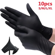 10pcs black disposable gloves latex nitrile butadiene rubber gloves Tattoo special glove accessories tools