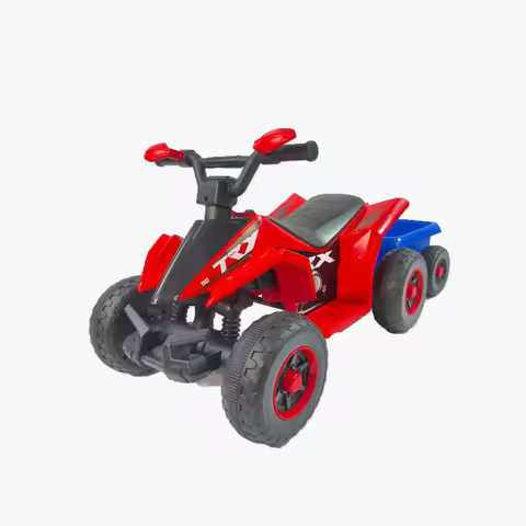 6V Battery Powered Kids Electric Vehicle Kids Ride on ATV 4 Wheeler Quad w/Headlights Electric Ride 