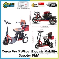Xerox Pro 3 Wheel Electric Mobility Scooter PMA Foldable Elderly Friendly Mobility Electric Scooter