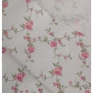 Thin rustic heat transfer printed canvas fabric for curtains [1mx1.55m]