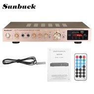 Sunbuck 5.1 Channel 2200W 5.1 บลูทูธ 5 แชนแนลเพาเวอร์แอมพลิฟายเออร์ไฮไฟลำโพงสเตอริโอแอมพลิฟายเออร์ 2