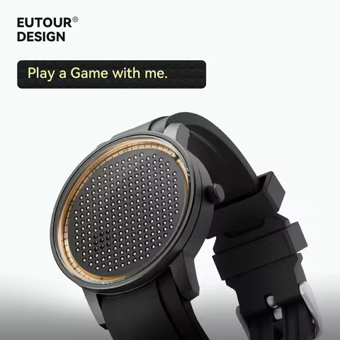 EUTOUR 2025 New Magnetic Fashion Casual Quartz Watch Simple Men's Watches Silicone Strap Unisex Watc