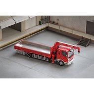 GCD 1 MITSUBISHI FUSO CRANE TRUCK RED64/ (Carries pipes)