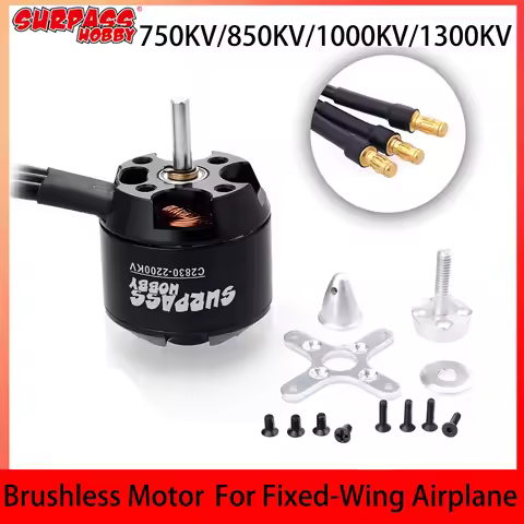 SURPASS HOBBY 2830 Brushless Motor 750KV 850KV 1000KV 1300KV Outrunner Motor for RC Airplane Fixed-w