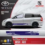 👍👍 TOYOTA WISH CAR BODY STICKER SET WISH - A03