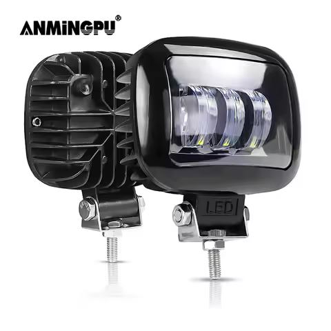 ANMINGPU 5" 30W led Bar Work lights Fog Light 12V 24V LED Work Bar for Jeep Niva BMW Suv Boat 4WD 4x