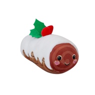 Plushies Merangue Yule Log Cute Smiley Keychain Plushie from Canada 4"