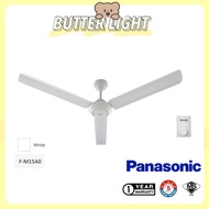 Panasonic / KDK 60" 3Blade F-M15AO / K15V0 / K15V0-PBR Ceiling Fan with Regulator - White / Brown