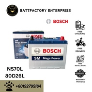 High Quality Premium Car Battery BOSCH NS70L 80D26L 70AH 600CCA for SUPRIMA, Toyota ALPHARD, Toyota 