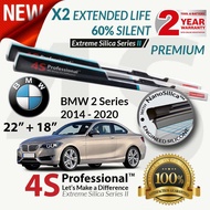 BMW 2 Series M2 2014-2021 4S Professional™ Extreme Silica Series II Wiper Silicone Blades Set (1 pai