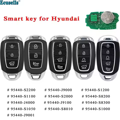 3/4/5 Button Smart Remote Car Key for Hyundai Santa Fe Elantra Kona Palisade 95440-S1000 95440-S1100