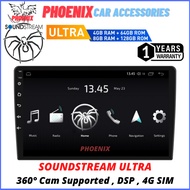 4+64GB / 8+128GB 360°CAMERA SUPPORT ★ SOUNDSTREAM ★ ANZUO ULTRA 360 , DSP , 4G SIM Android Car Player - 9"/10" 2K QLED